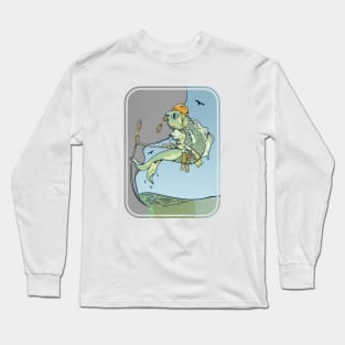 rock climbing fish Long Sleeve T-Shirt